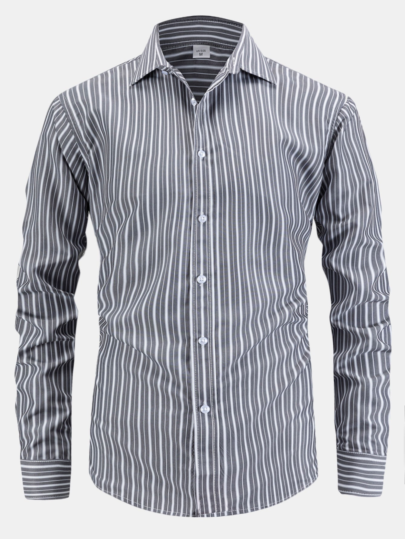 Long Sleeve Stripe Button Up Shirt