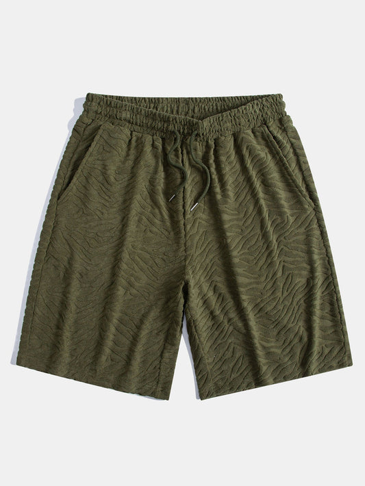 Animal Texture Terry Shorts