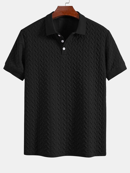 Geometric Jacquard Polo