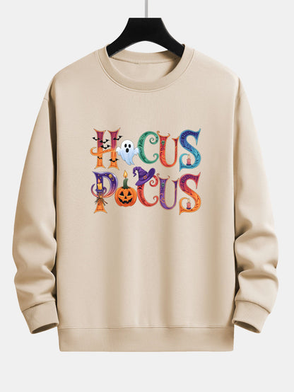 Halloween Hocus Pocus Print Relax Fit Sweatshirt