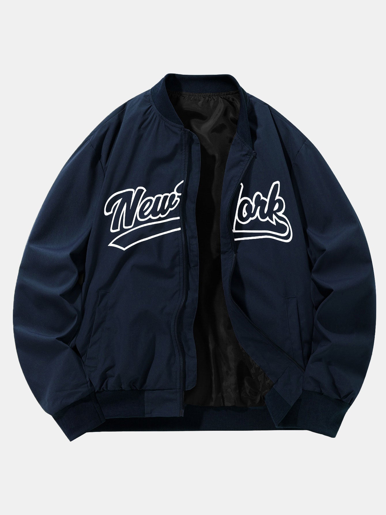 New York Brooklyn Rugby Print Jacket