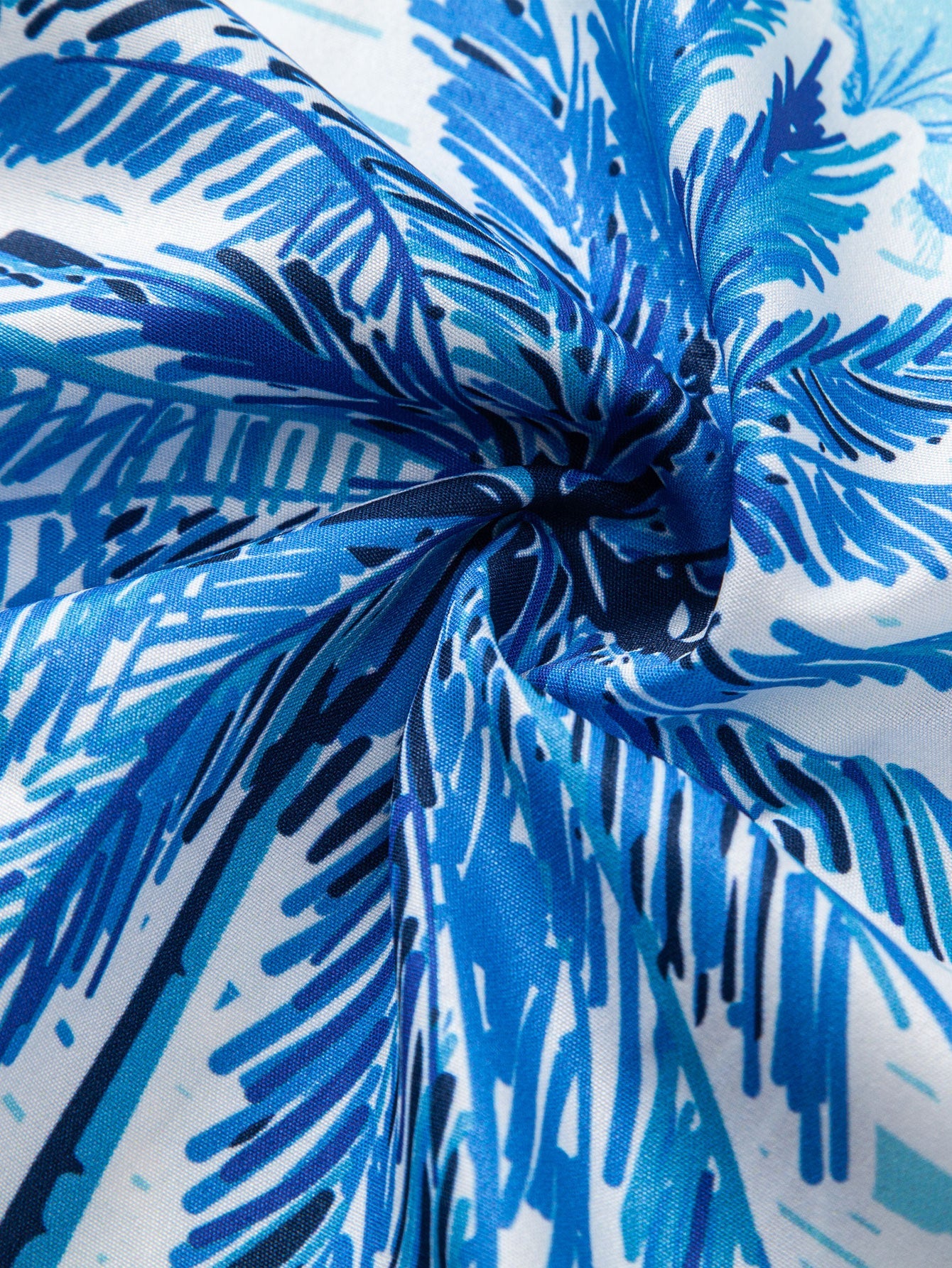 Leaf Island Print Button Up Shirt