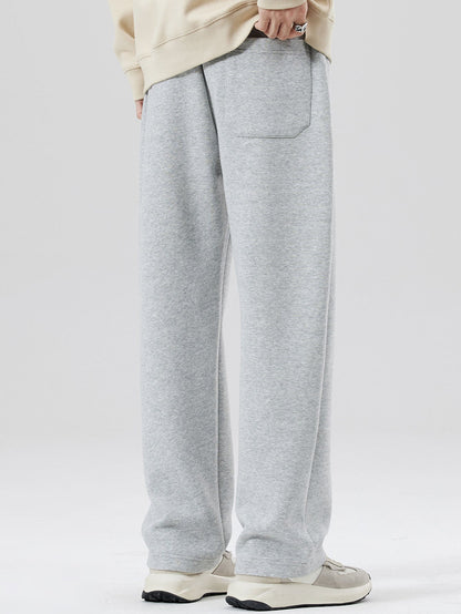 Straight Leg Pleated Pintuck Sweatpants