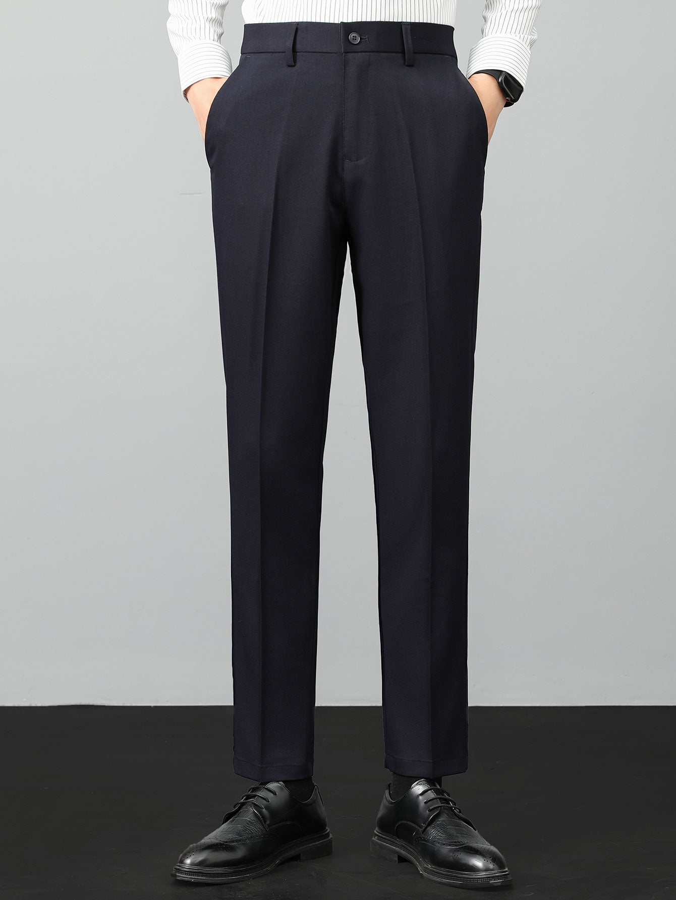 Slim Fit Tapered Trousers