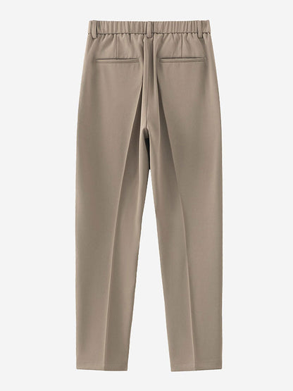 Slim Fit Cropped Tapered Pants