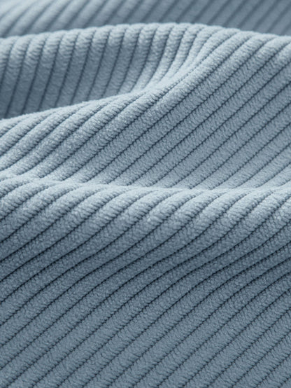 Short Sleeve Corduroy Patchwork Shirt