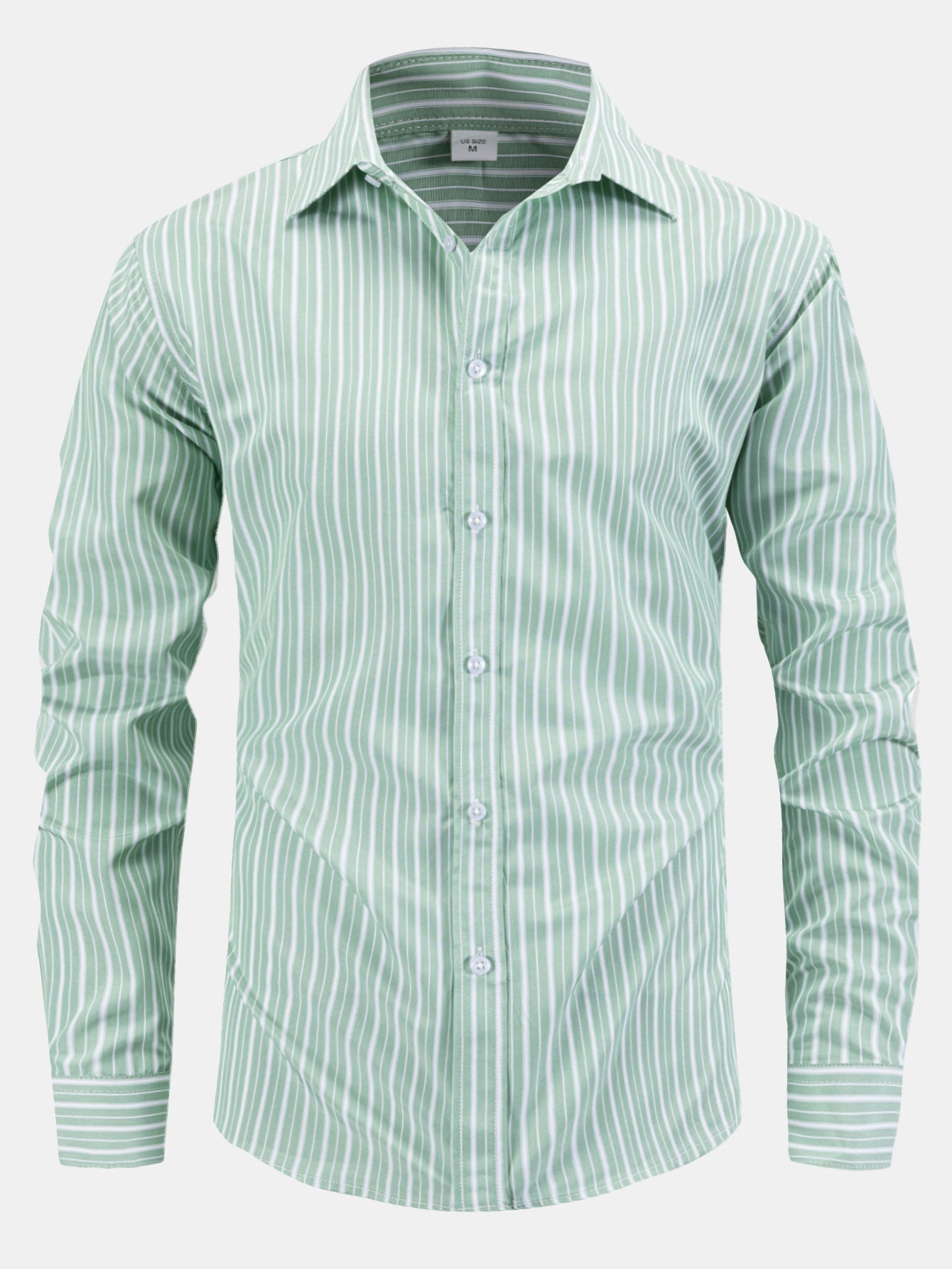 Long Sleeve Stripe Button Up Shirt