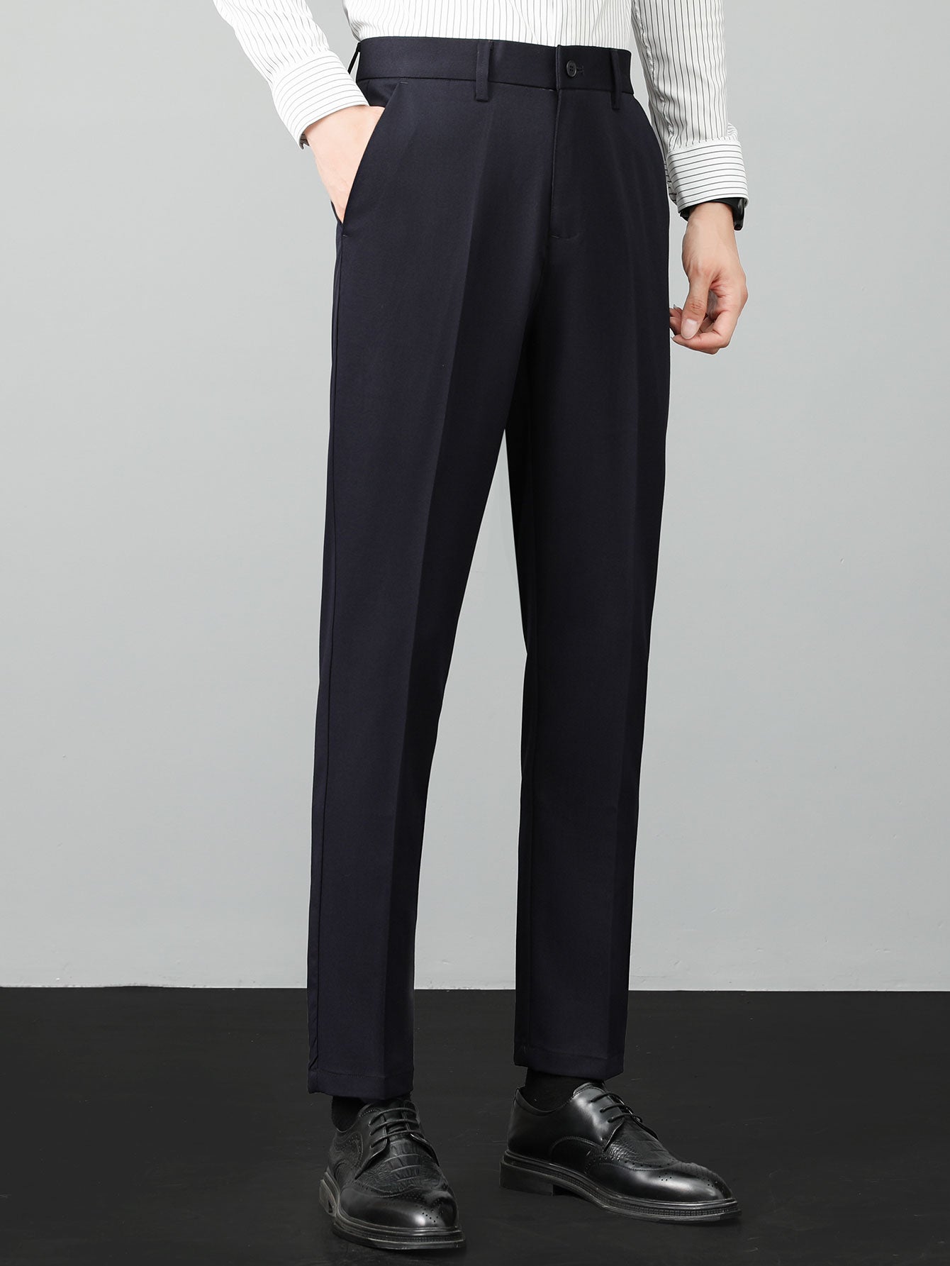Slim Fit Tapered Trousers