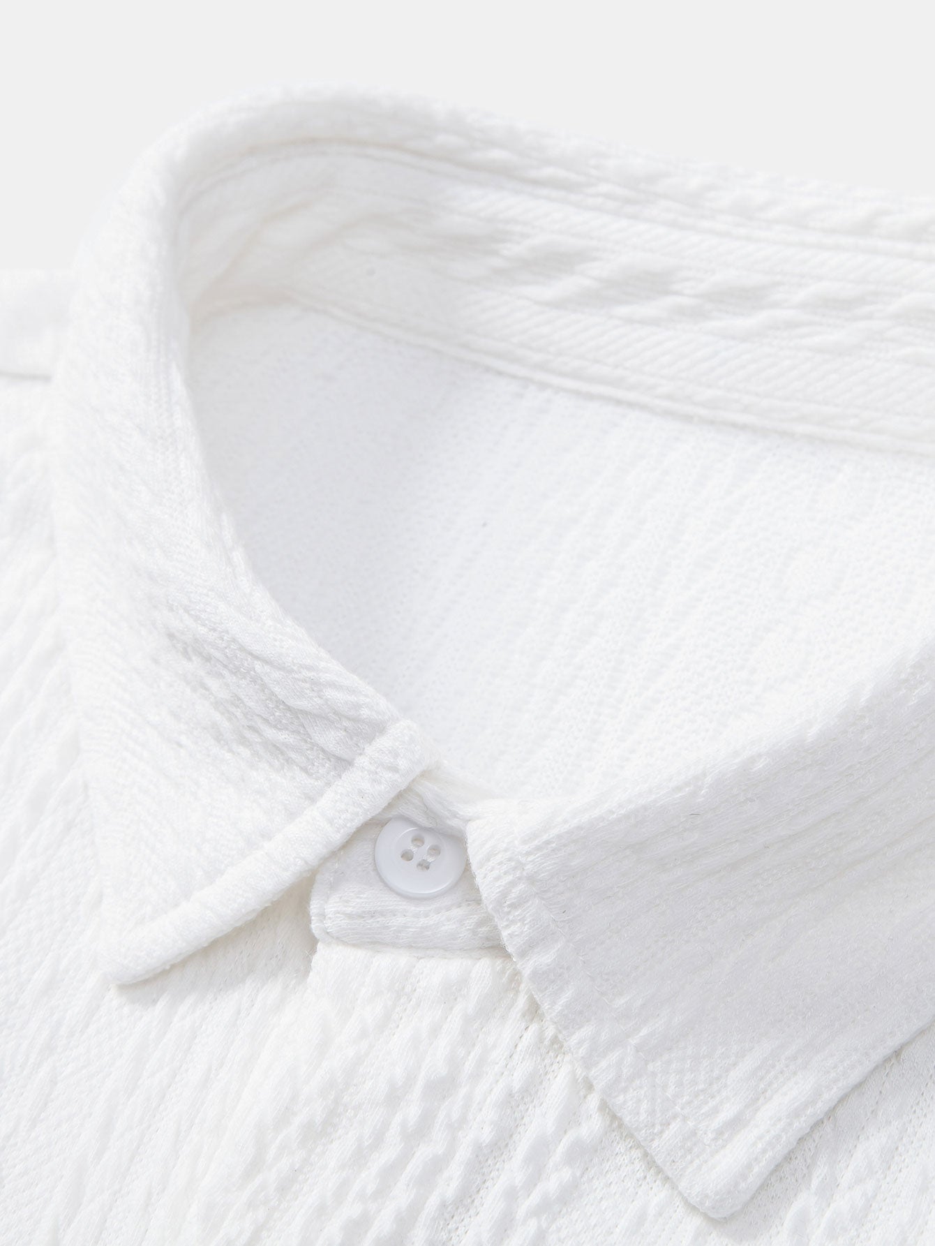 Muscle Fit Jacquard Textured Shirt