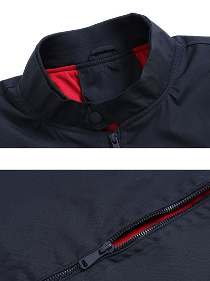 Stand Collar Zip Up Jacket