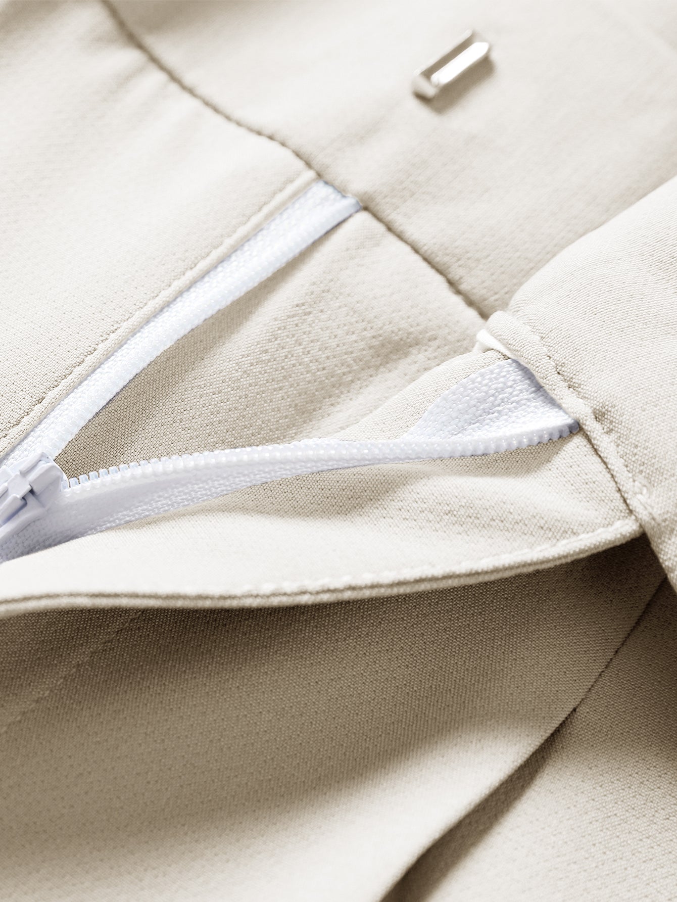 Slim Fit Tapered Cropped Trousers