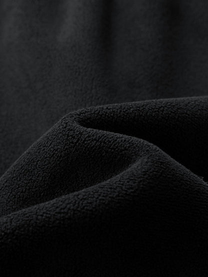 Polar Fleece Drawstring Straight Leg Pants