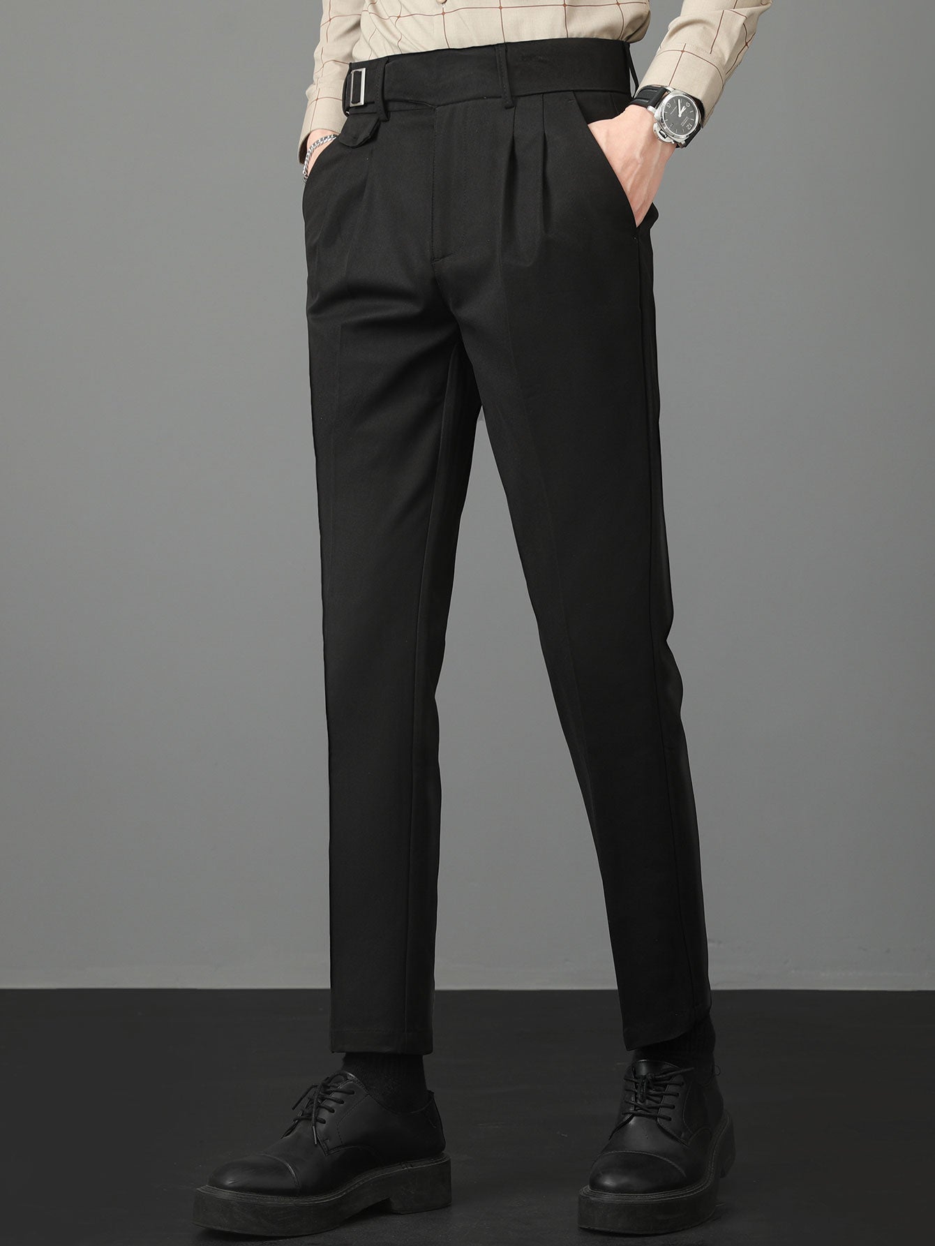 Slim Fit Tapered Trousers