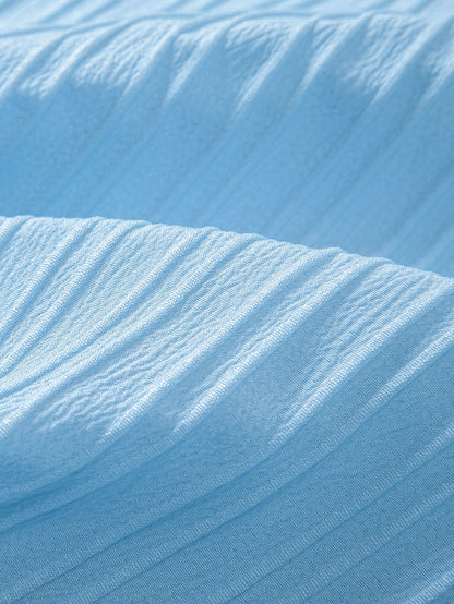 Textured Stand Collar Shirt