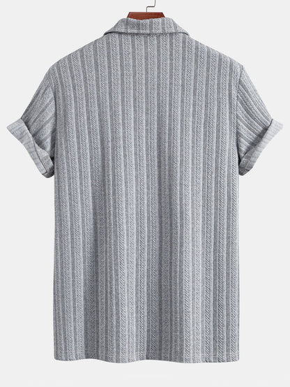 Wheat Ear Jacquard Polo Shirt