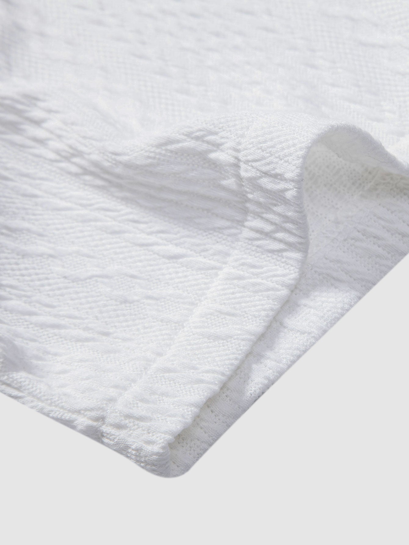 Muscle Fit Jacquard Textured Shirt