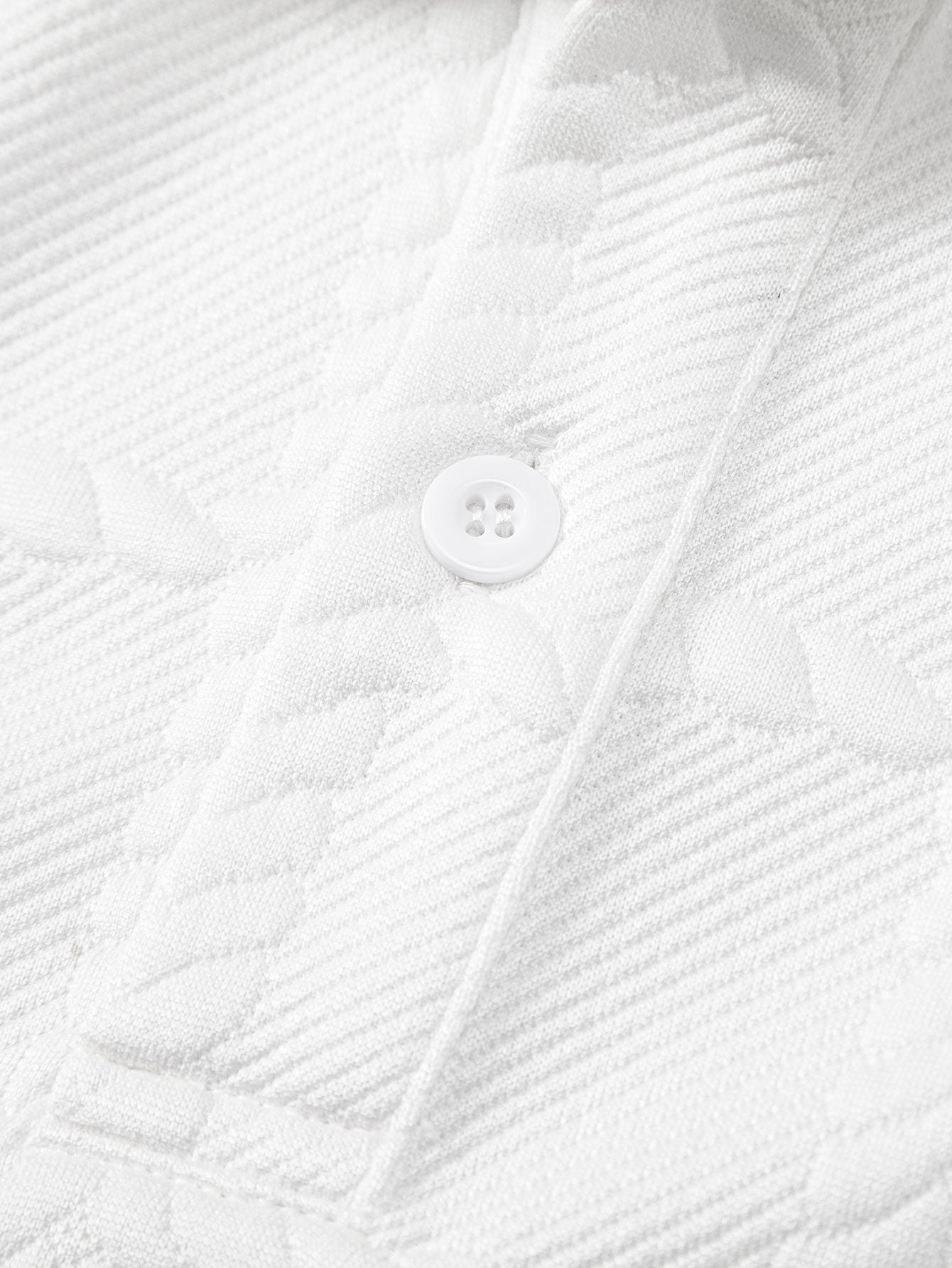 Checkered Jacquard  Polo Shirt