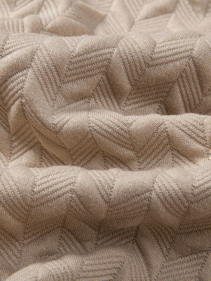 Geometric Jacquard Polo