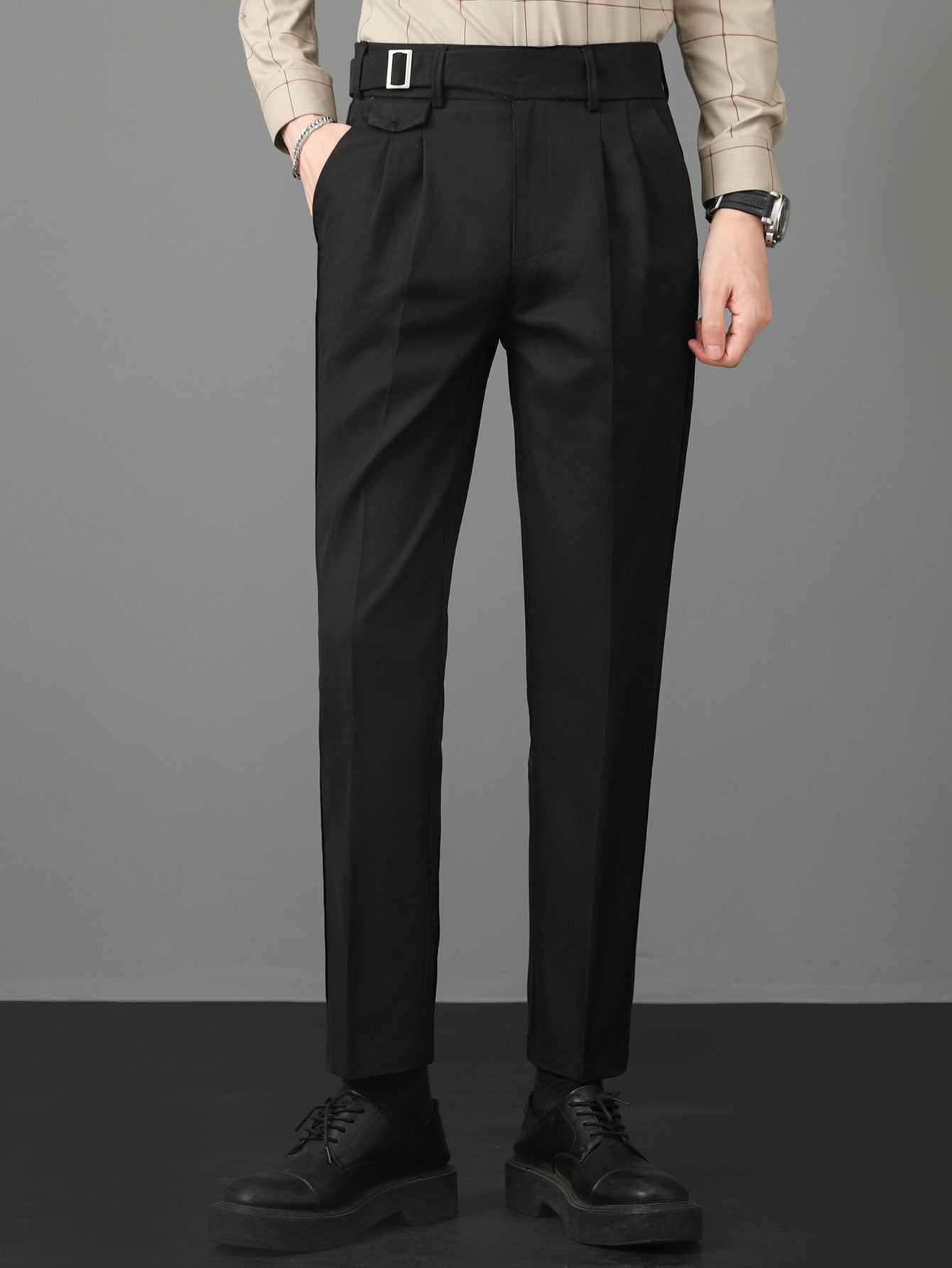 Slim Fit Tapered Trousers