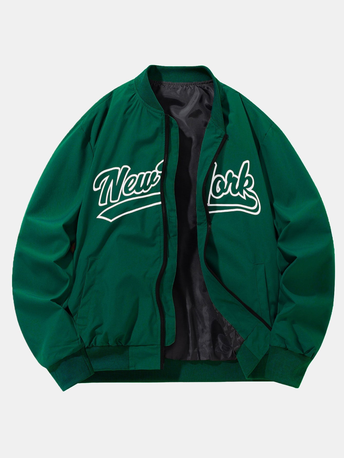 New York Brooklyn Rugby Print Jacket