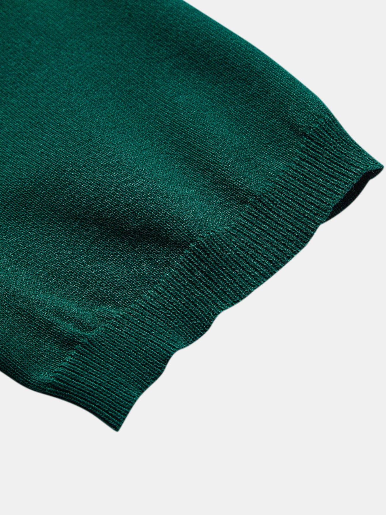 Stripe Zip Up Knitted Polo Shirt