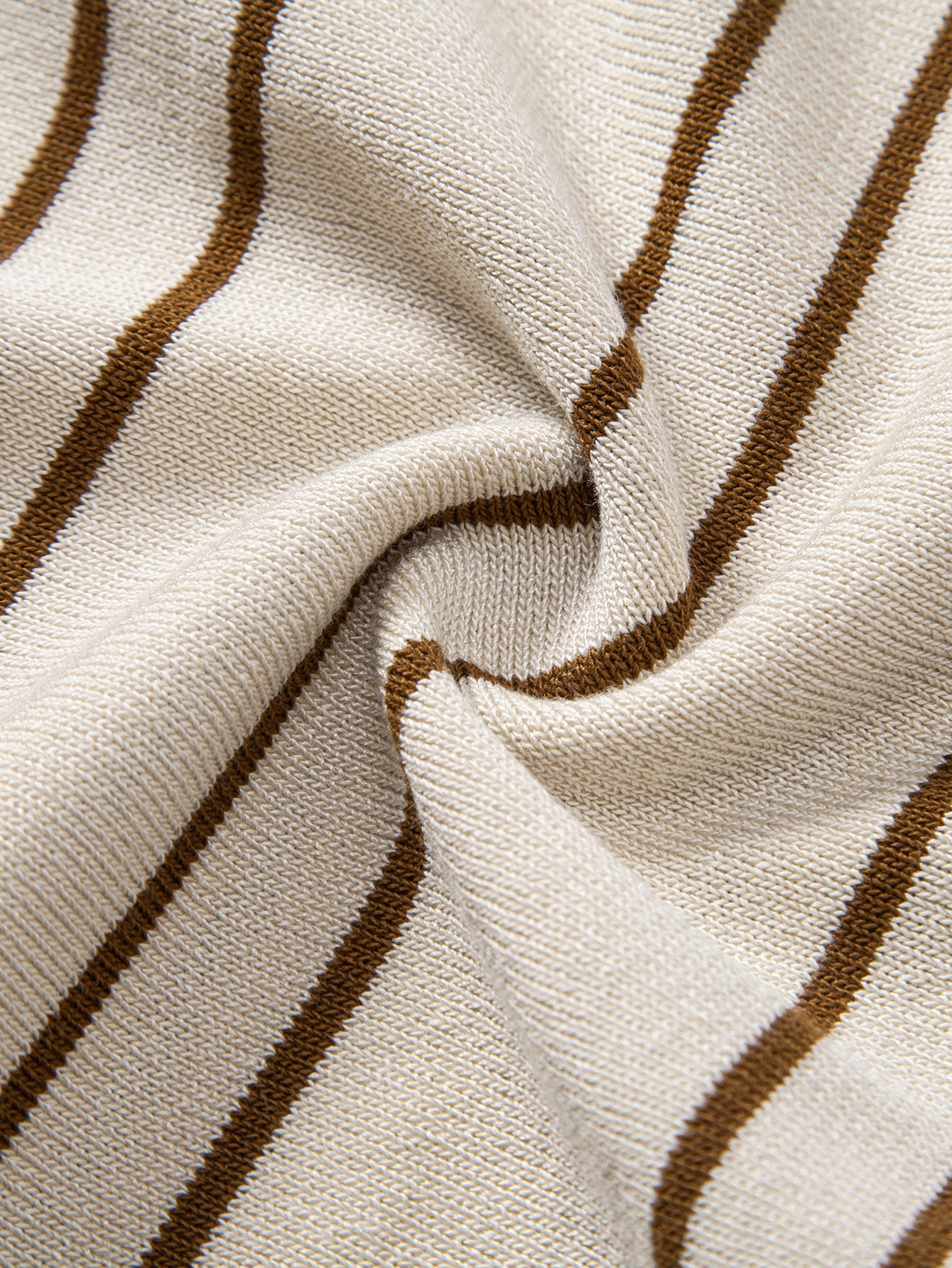 Striped Knitted Polo Shirt