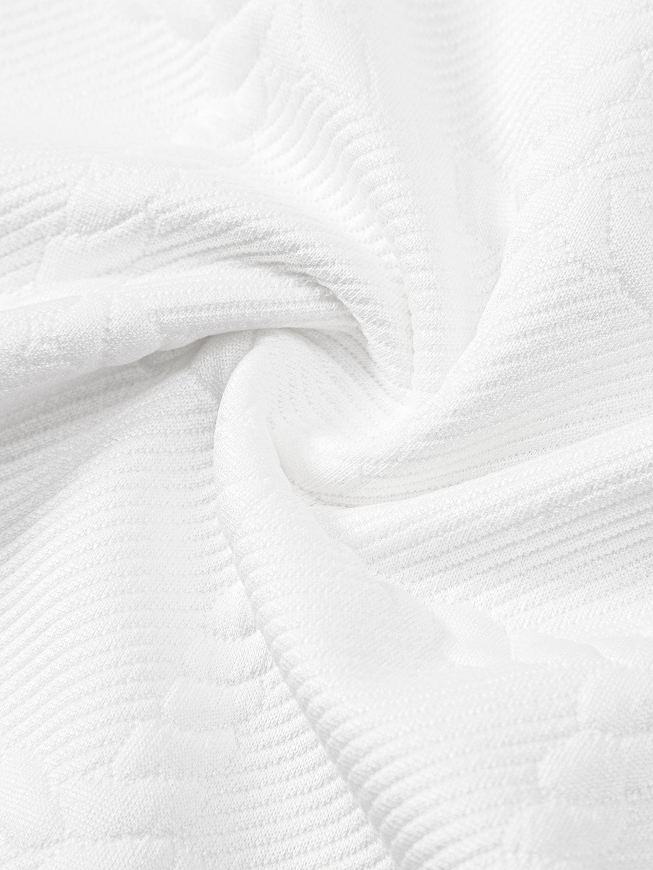 Checkered Jacquard  Polo Shirt