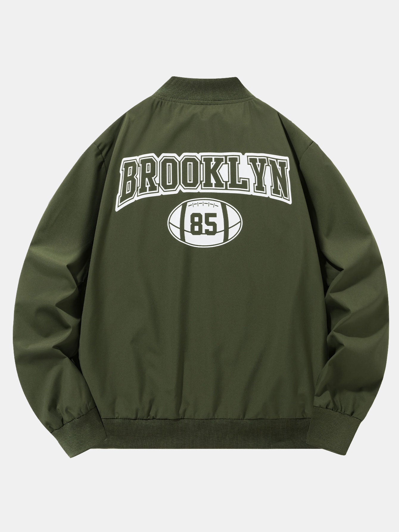 New York Brooklyn Rugby Print Jacket