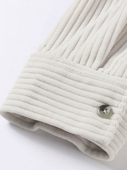 Relax Fit Button Up Corduroy Shirt