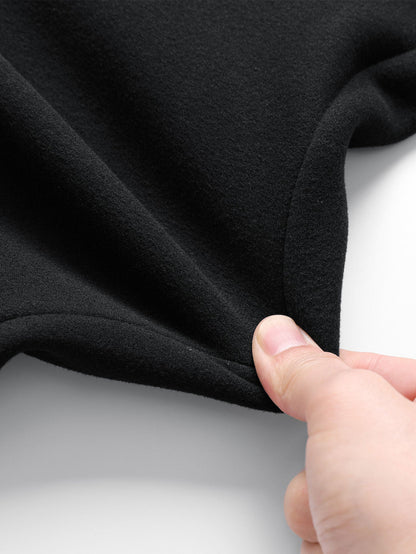 Polar Fleece Drawstring Straight Leg Pants