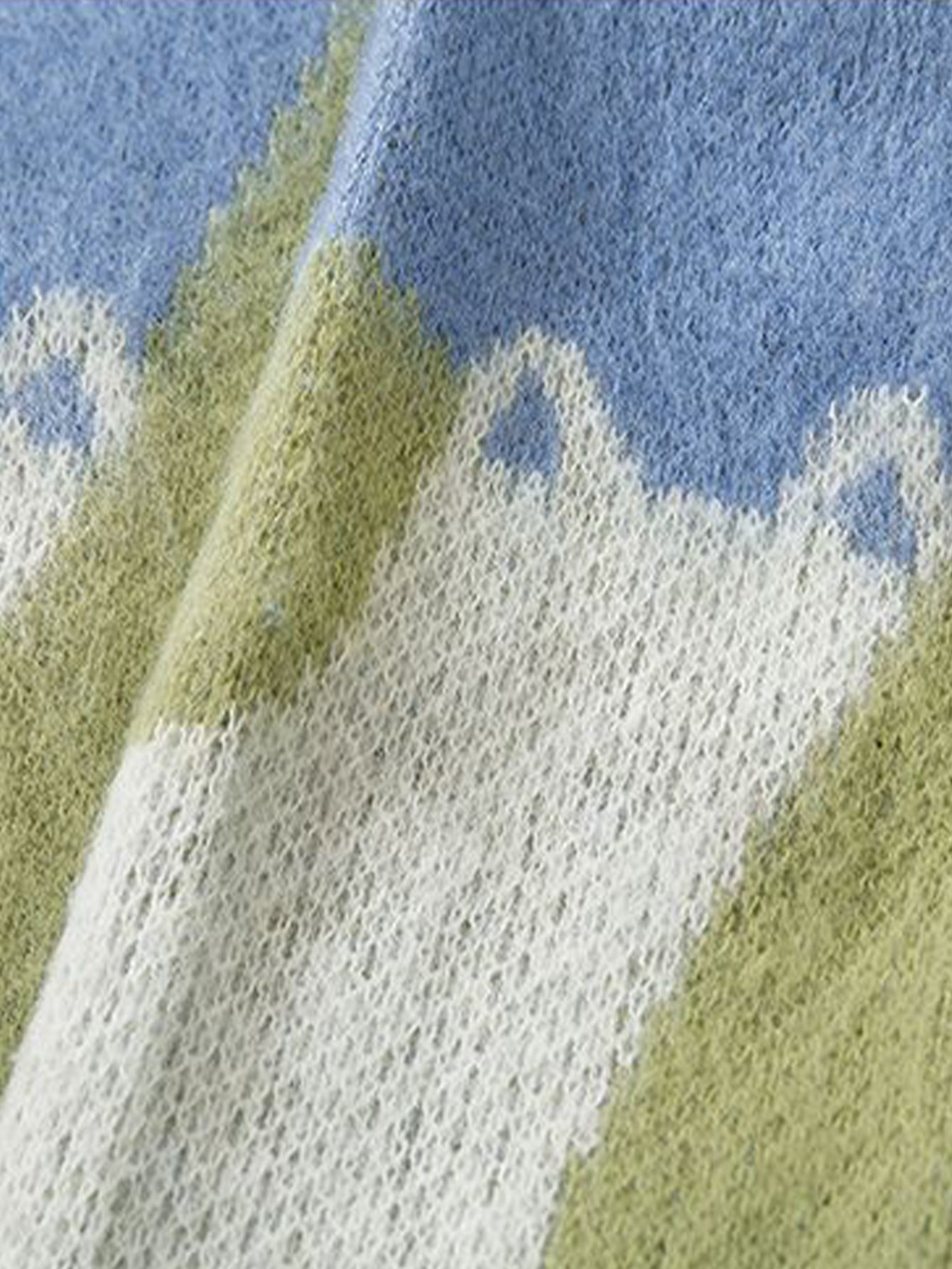 Cat Print Knit Sweater