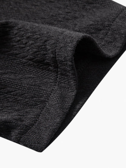 Muscle Fit Jacquard Textured Shirt