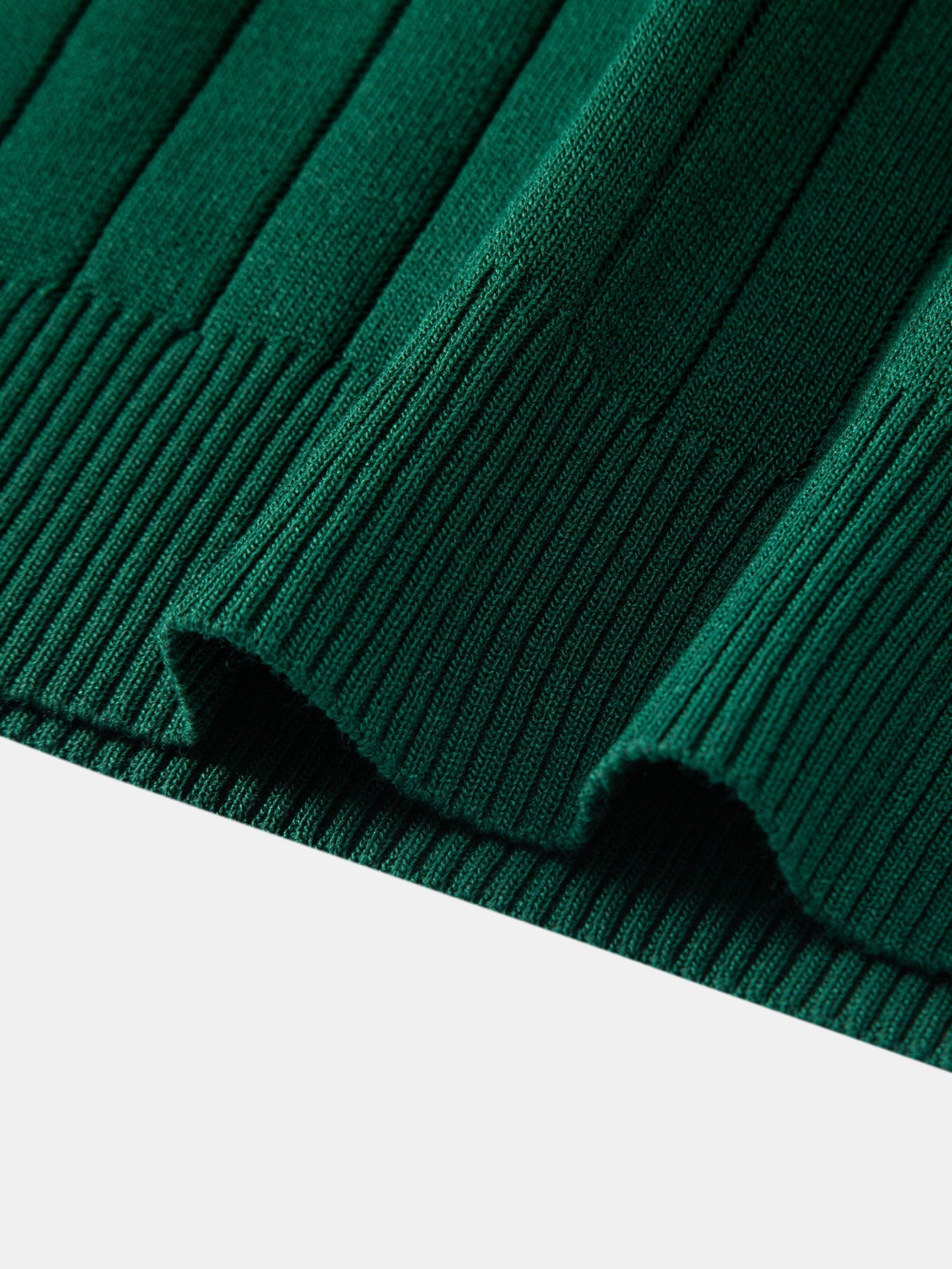 Stripe Knit Polo Shirt