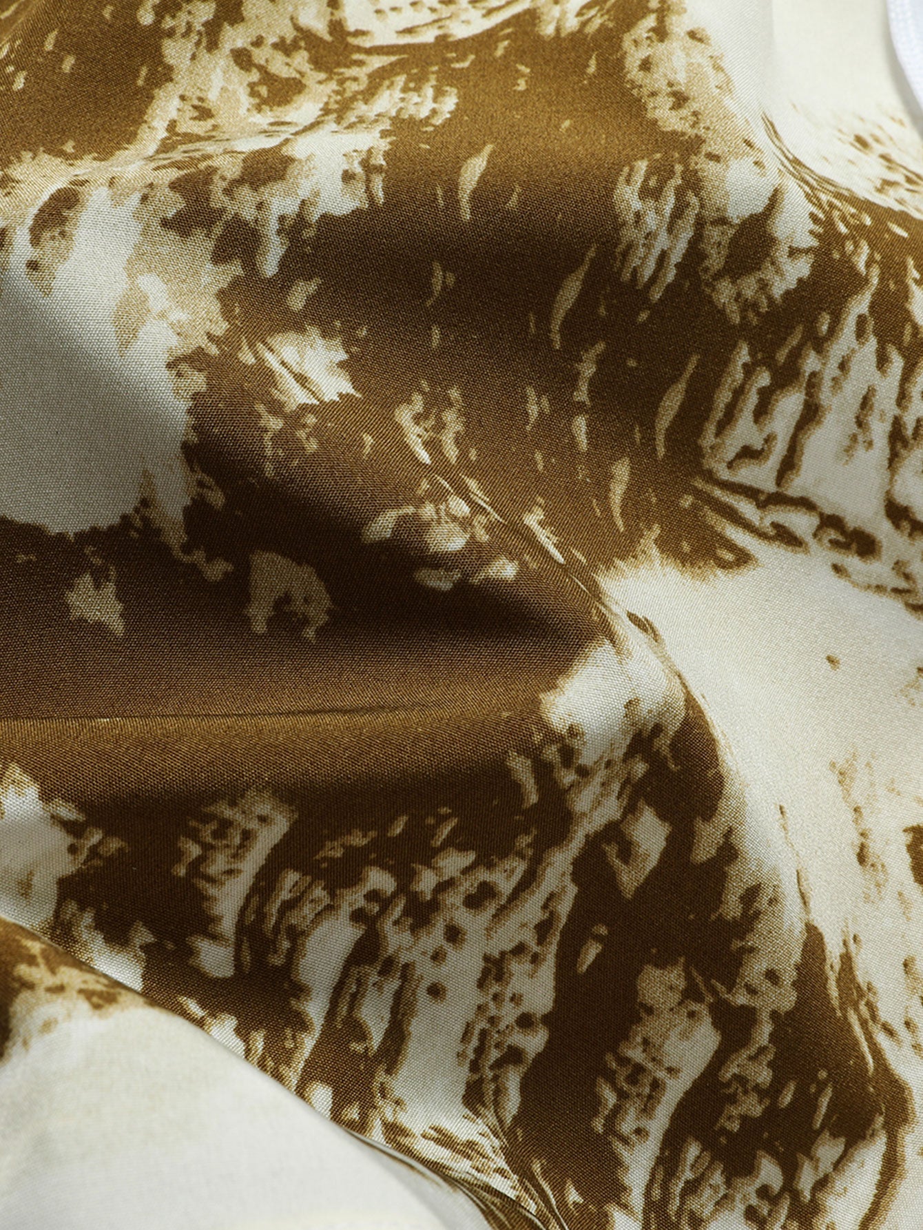 Ink Print Zipper Pocket Shorts