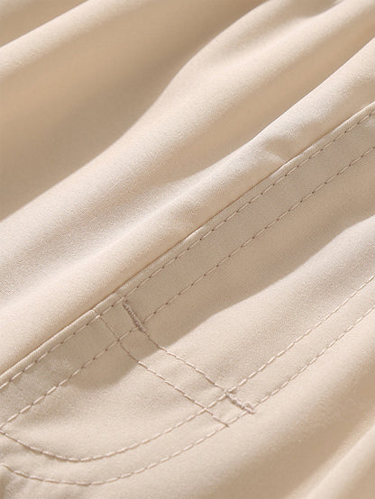 2 In 1 Drawstring Pocket Quick Dry Swim Shorts