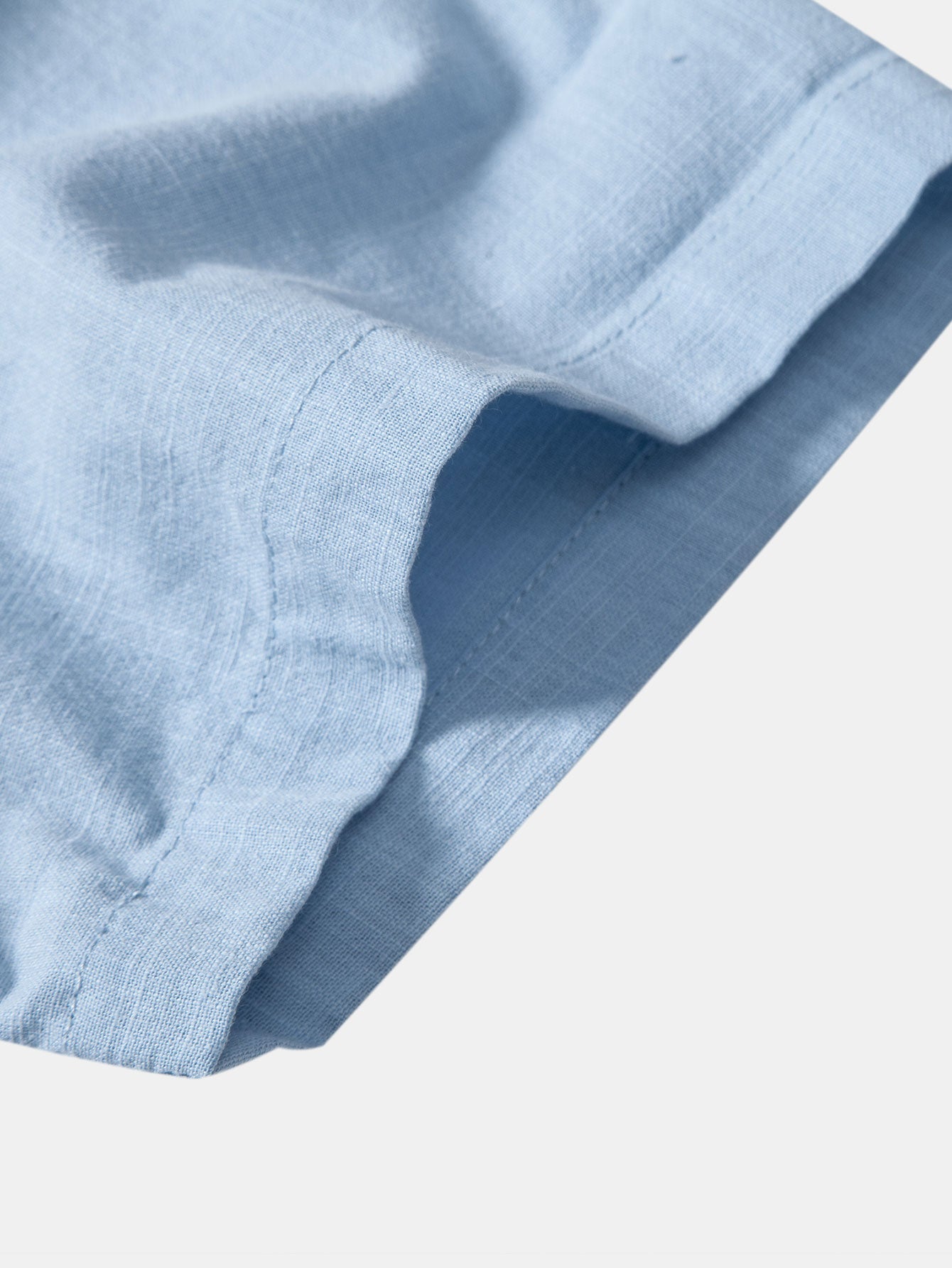 Linen Look Contrast Button Up Shirt