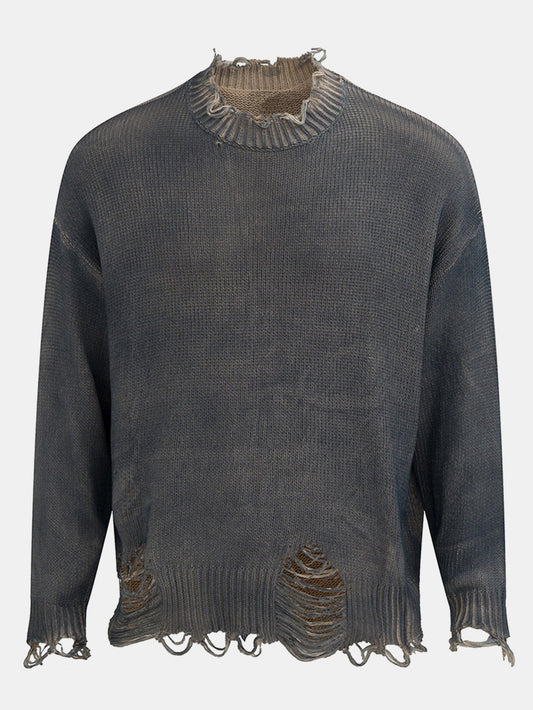 Distressed Knit Sweater