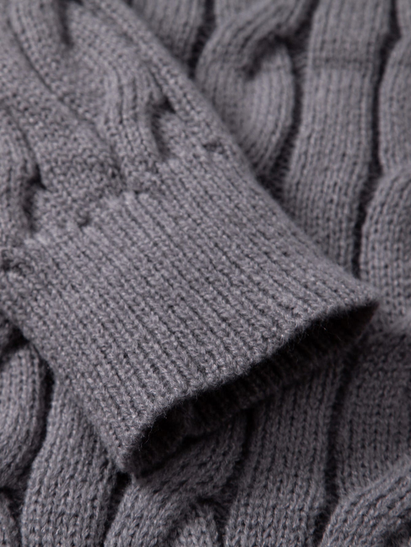 Twist Jacquard Quarter Zip Sweater