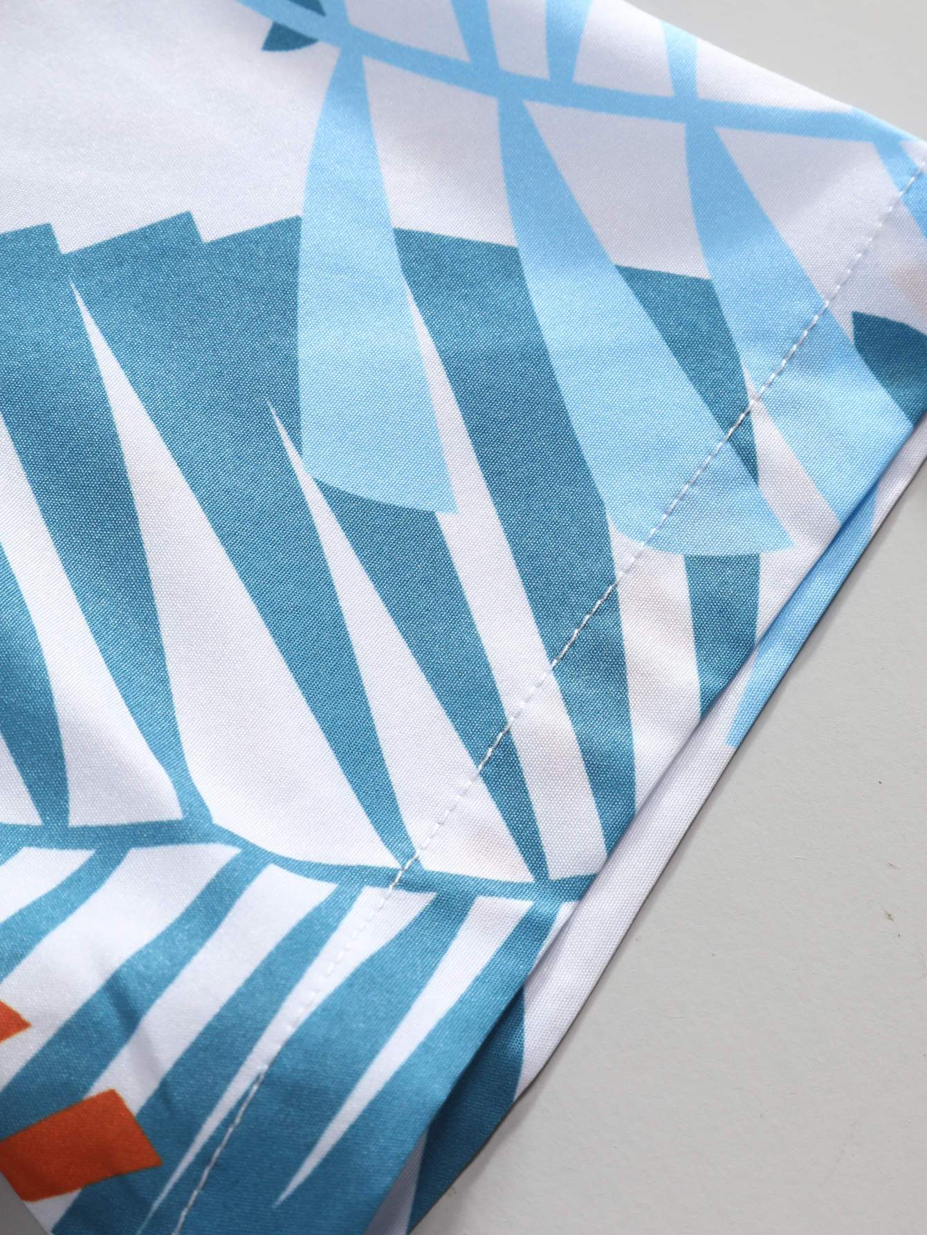 Leaf Print Button Up Shirt