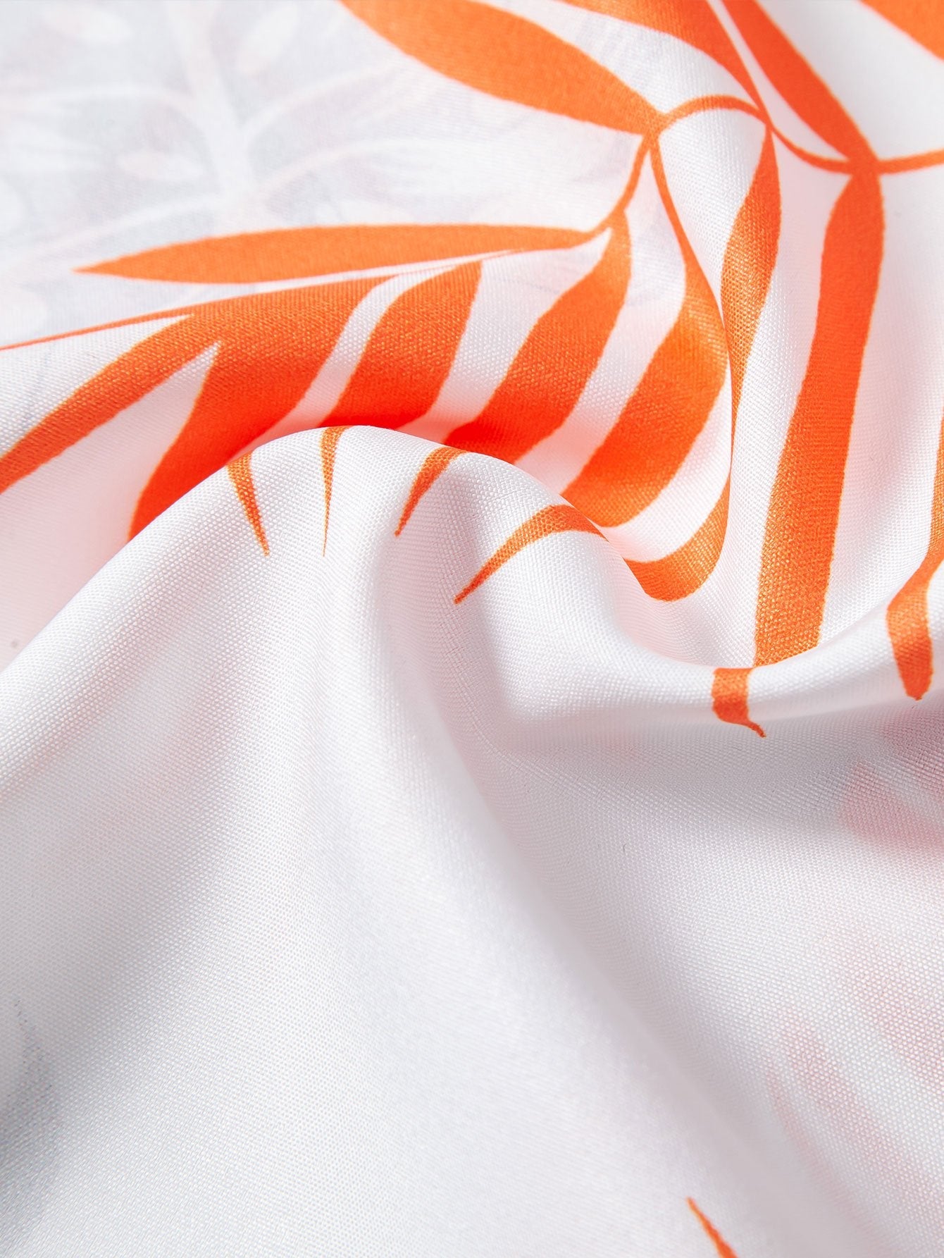 Leaf Print Button Up Shirt