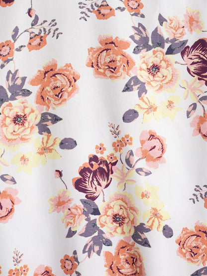 Floral Patchwork  Print Button Up Shirt