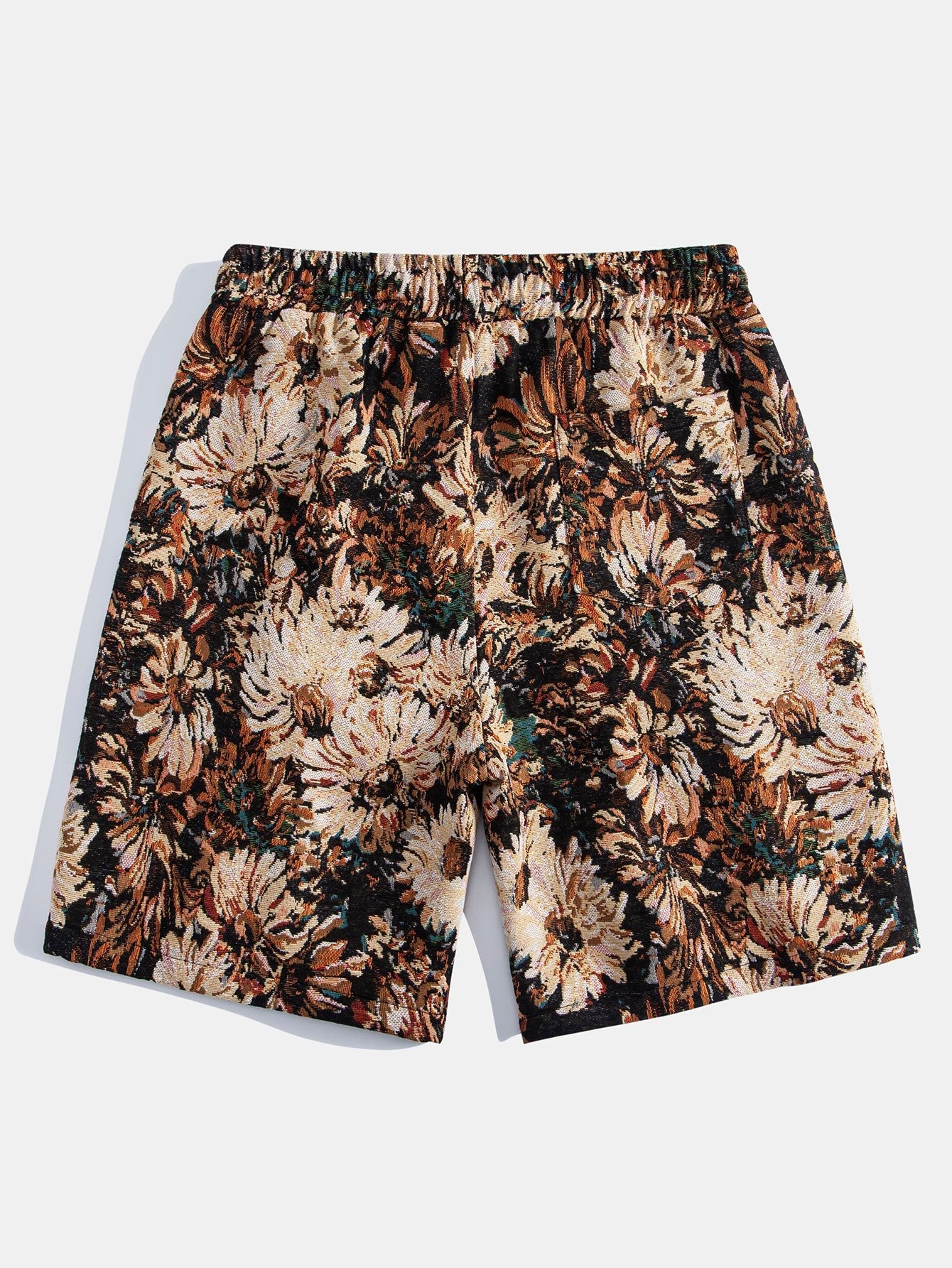 Painted Floral Jacquard Shorts