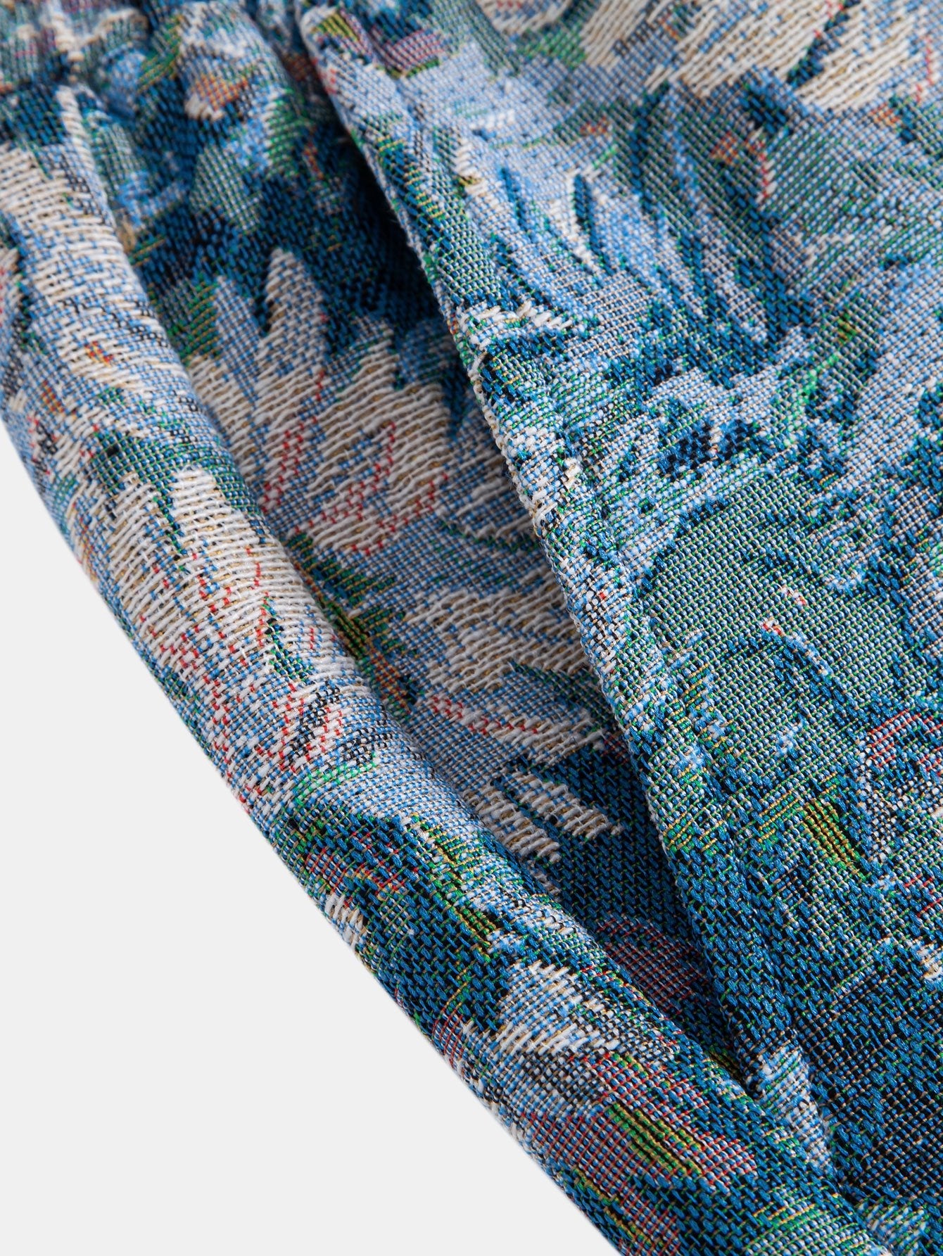 Painted Floral Jacquard Shorts