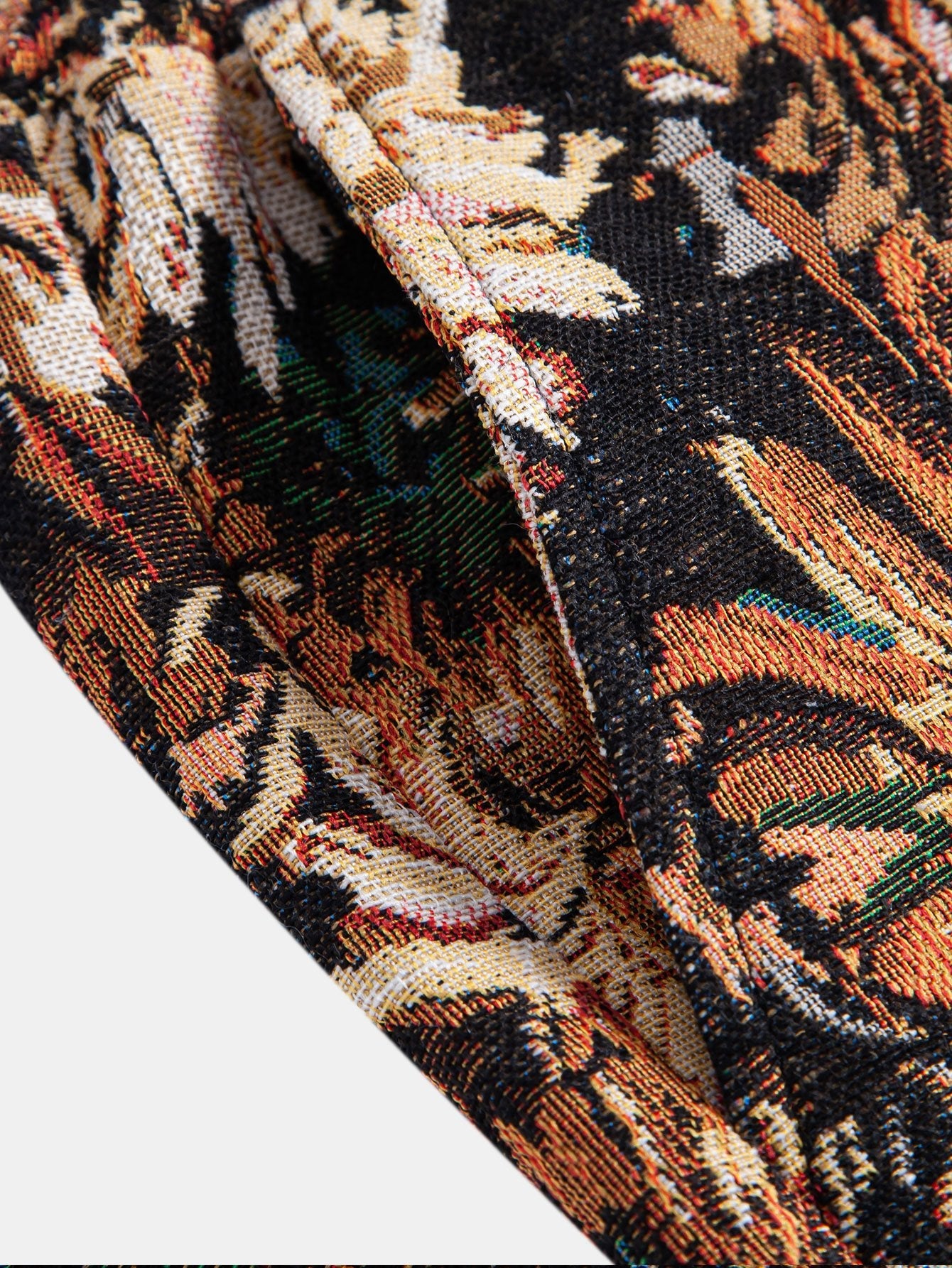 Painted Floral Jacquard Shorts