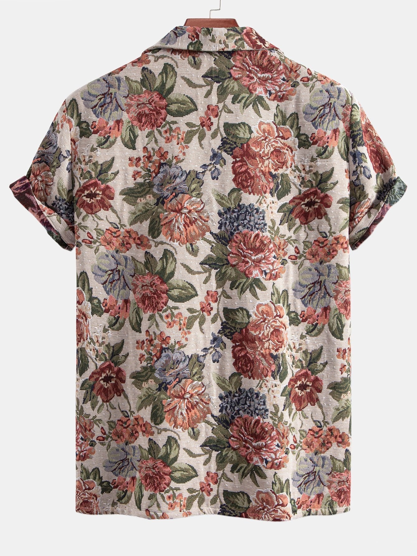 Floral Jacquard Cuban Shirt & Shorts