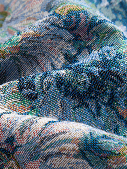 Painted Floral Jacquard Shorts