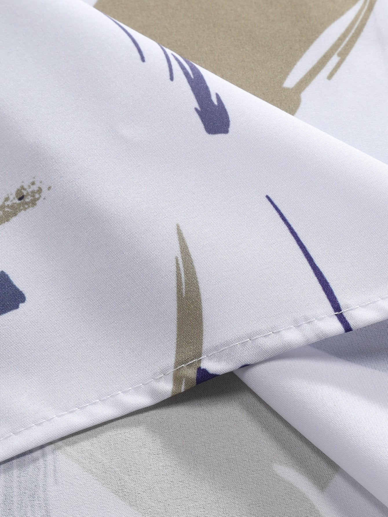 Brushstroke Print Button Up Shirt