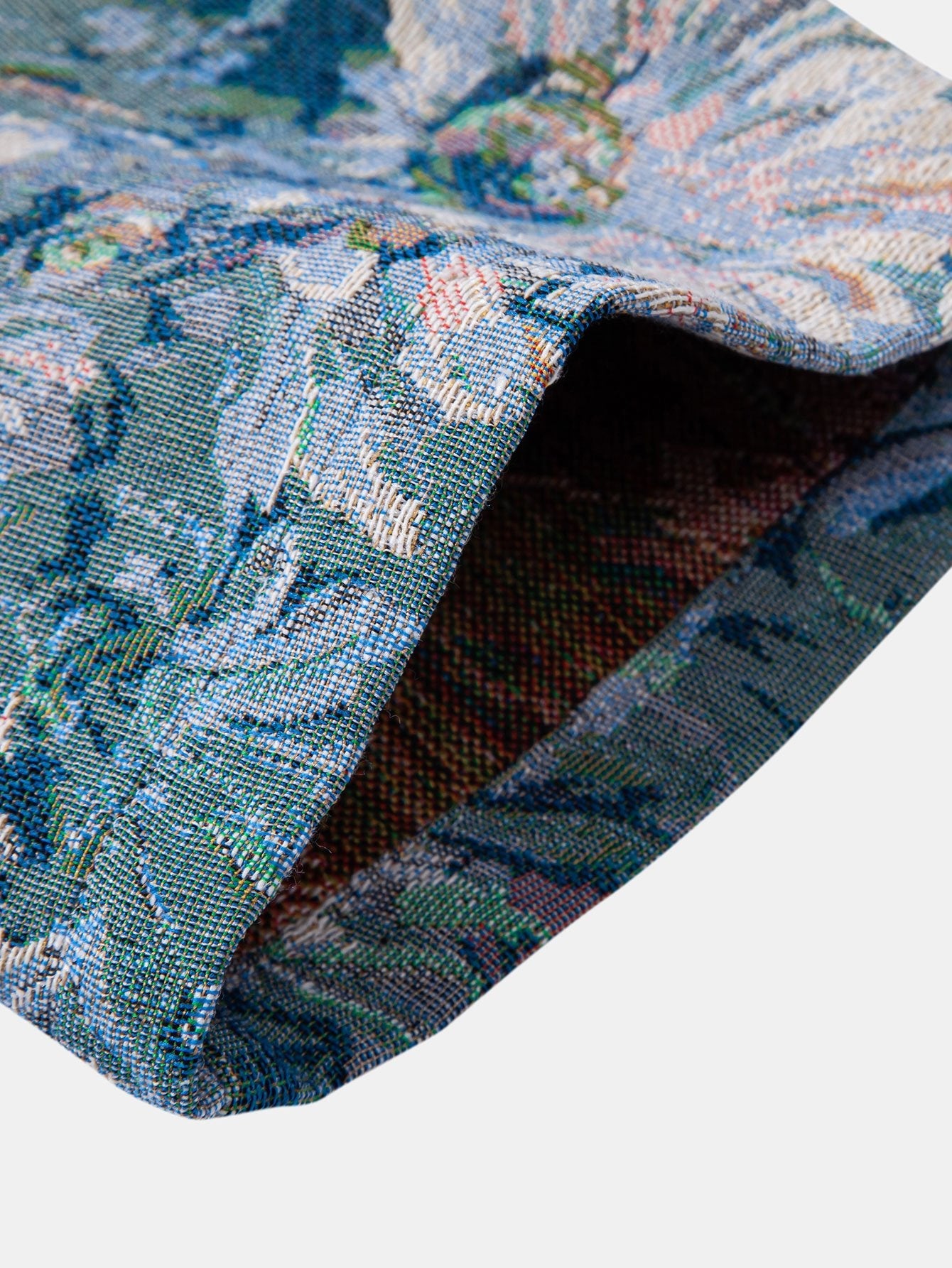 Painted Floral Jacquard Cuban Shirt