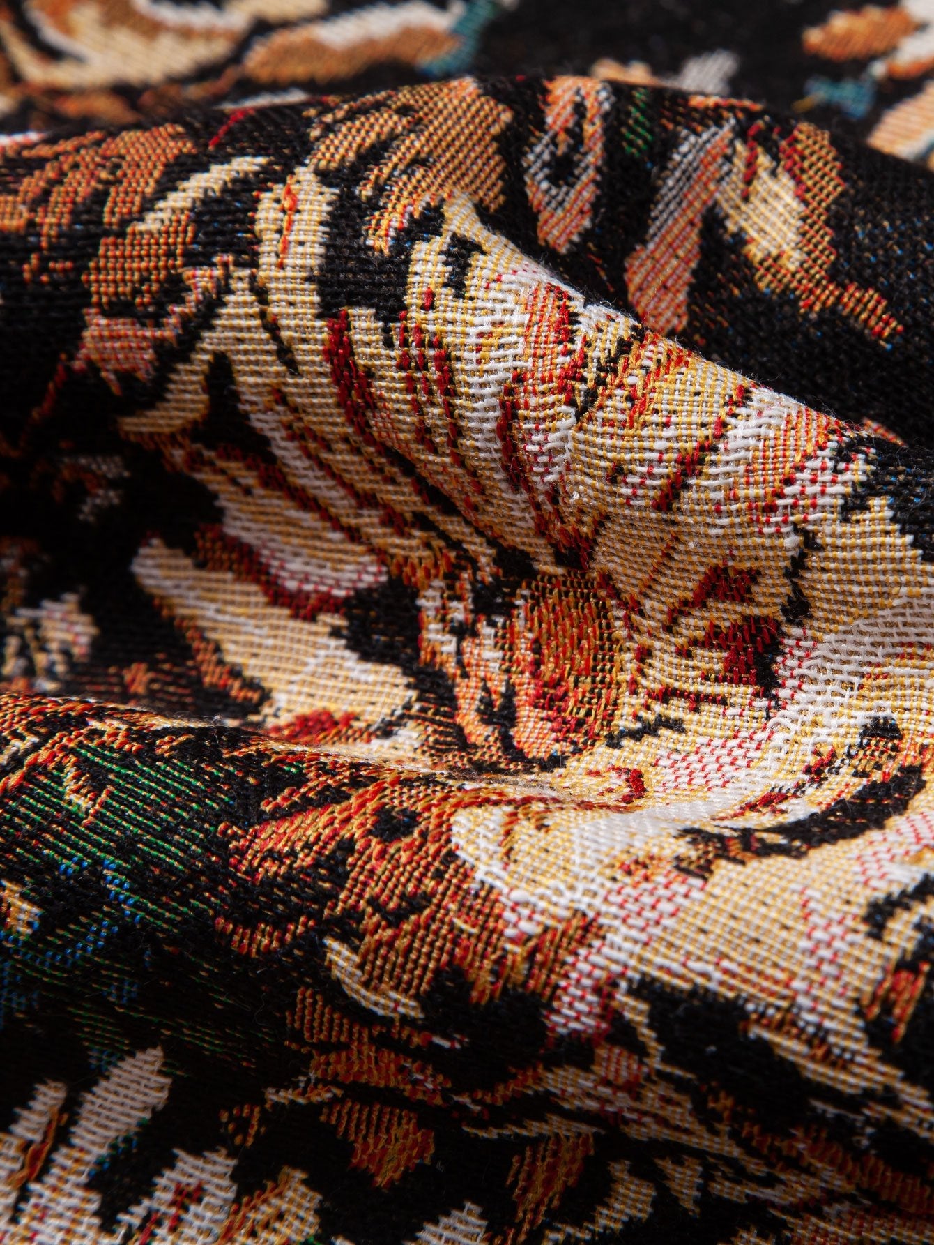 Painted Floral Jacquard Cuban Shirt